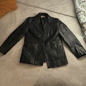 Vintage Leather Blazer